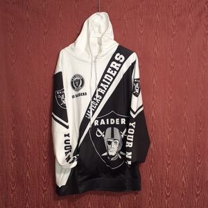 RAIDERS LIGHTWEIGHT SWEATSHIRT HOODIE SIZE 3XL